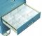 Medical Cart Accessory 6in Full Drawer Tray w/ 2 rails & 6 Dividers