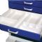 3in White Plastic Pre-Configured Transfer Tray w/ 10 Bins